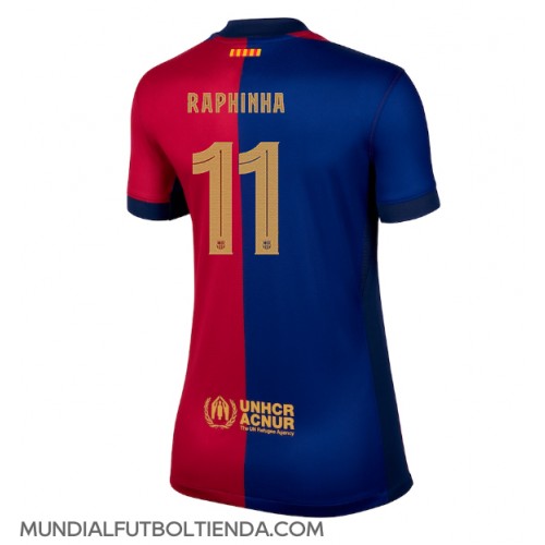 Camiseta Barcelona Raphinha Belloli #11 Primera Equipación Replica 2024-25 para mujer mangas cortas